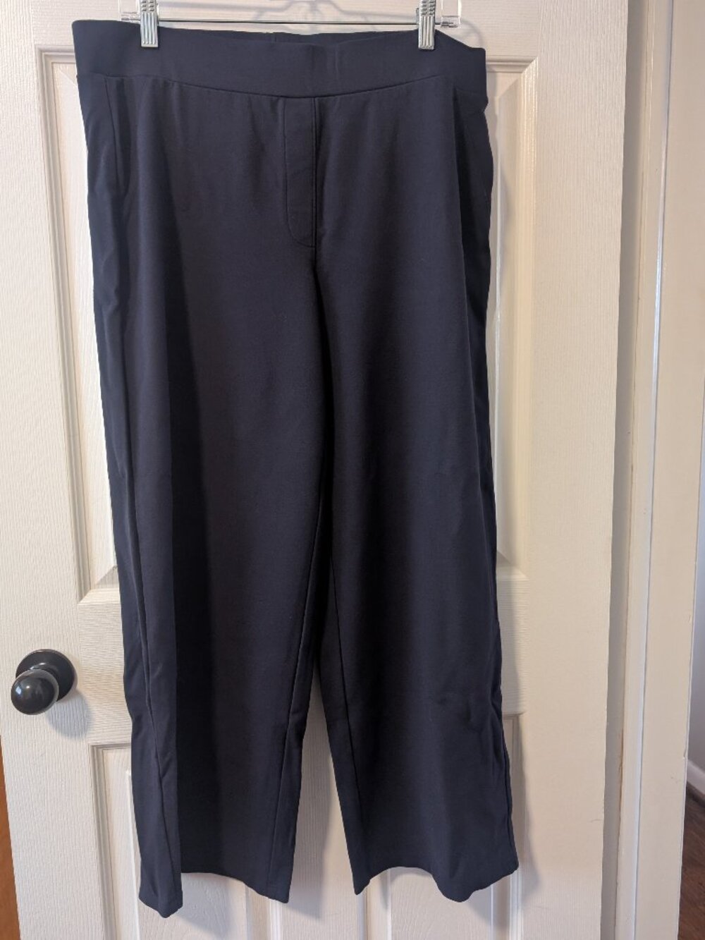 Quince Wide Leg Ponte Pant Size XL Navy